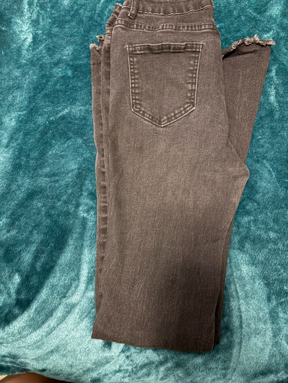 SHEIN Charcoal Skinny High-Rise Jeans